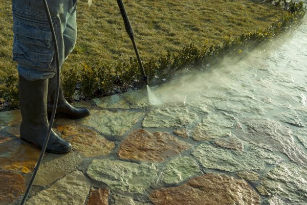 Stone Power Washing in Chico