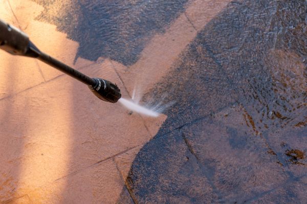 Stone Pathway Cleaning