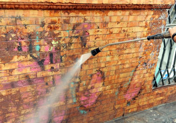 Cost of Brick Graffiti Cleaning in Chico